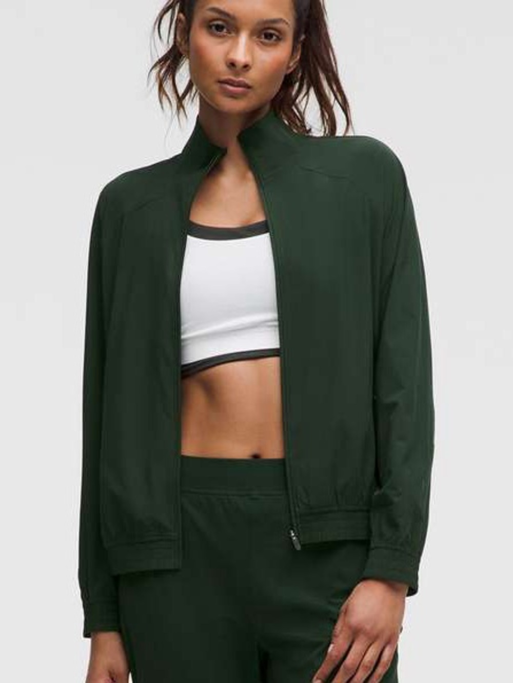 NWT Lululemon Adapted State Track Jacket -Rainforest Green